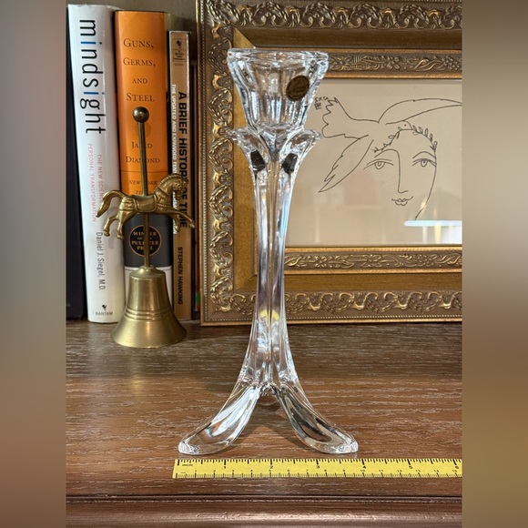 Beautiful Genuine Tulip Crystal Candlestick by Cristal d'Arques Made in France - Picture 11 of 11